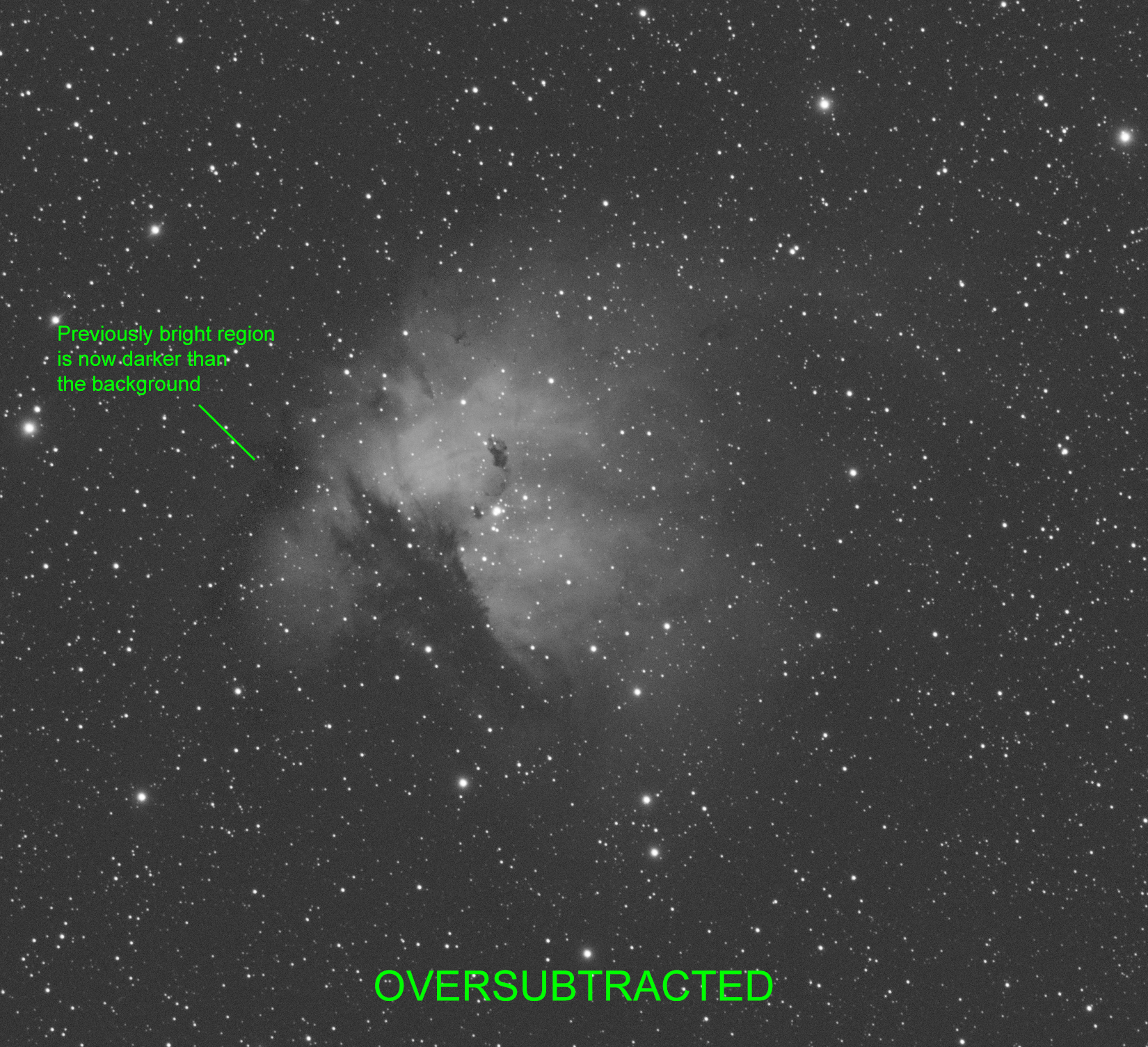 Oversubtracted